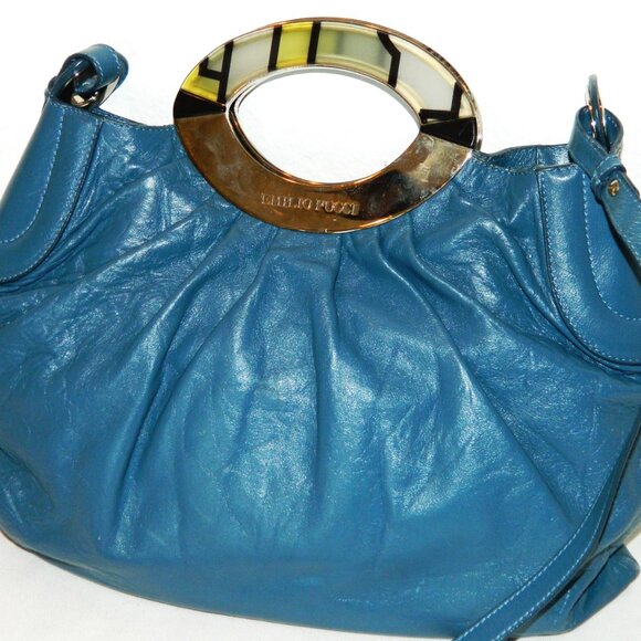 Emilio Pucci Leather Over-Sized Handbag - Picture 5 of 15